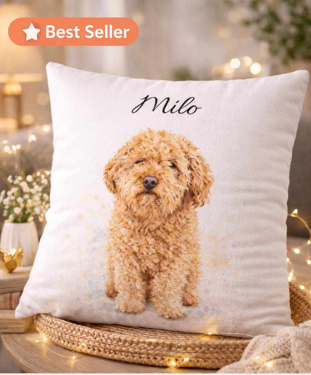Custom Pet Pillow | Personalized Pet Pillow, College Student Gift, Graduation Gift, Dorm Decor, Dog Pillow, Cat Pillow, Father day Gift