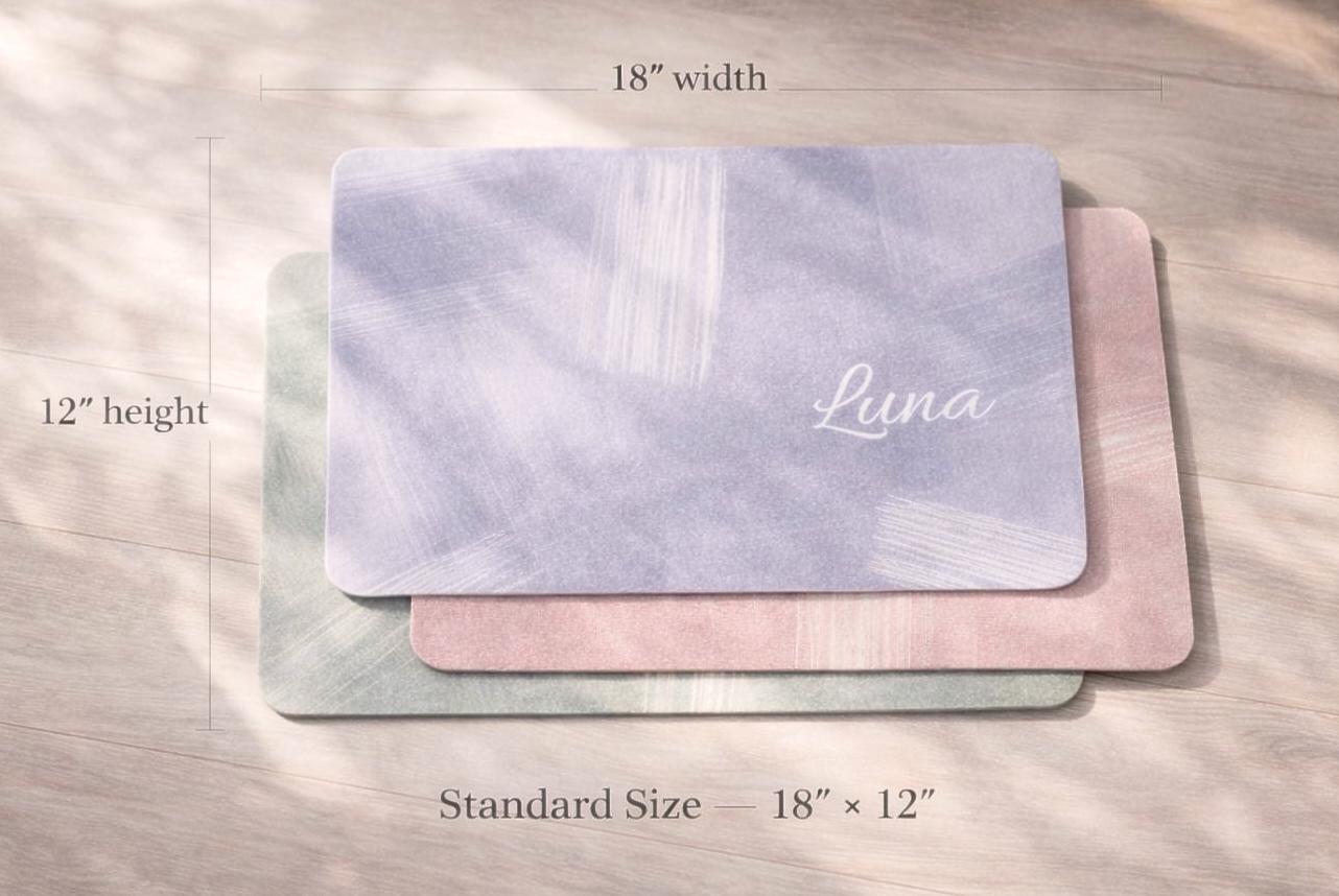 Custom Pet Food Mat | Personalized Pet Feeding Station | Custom Pet Food Placemat with Name | New Puppy Gifts, Anti-slip, quick dry