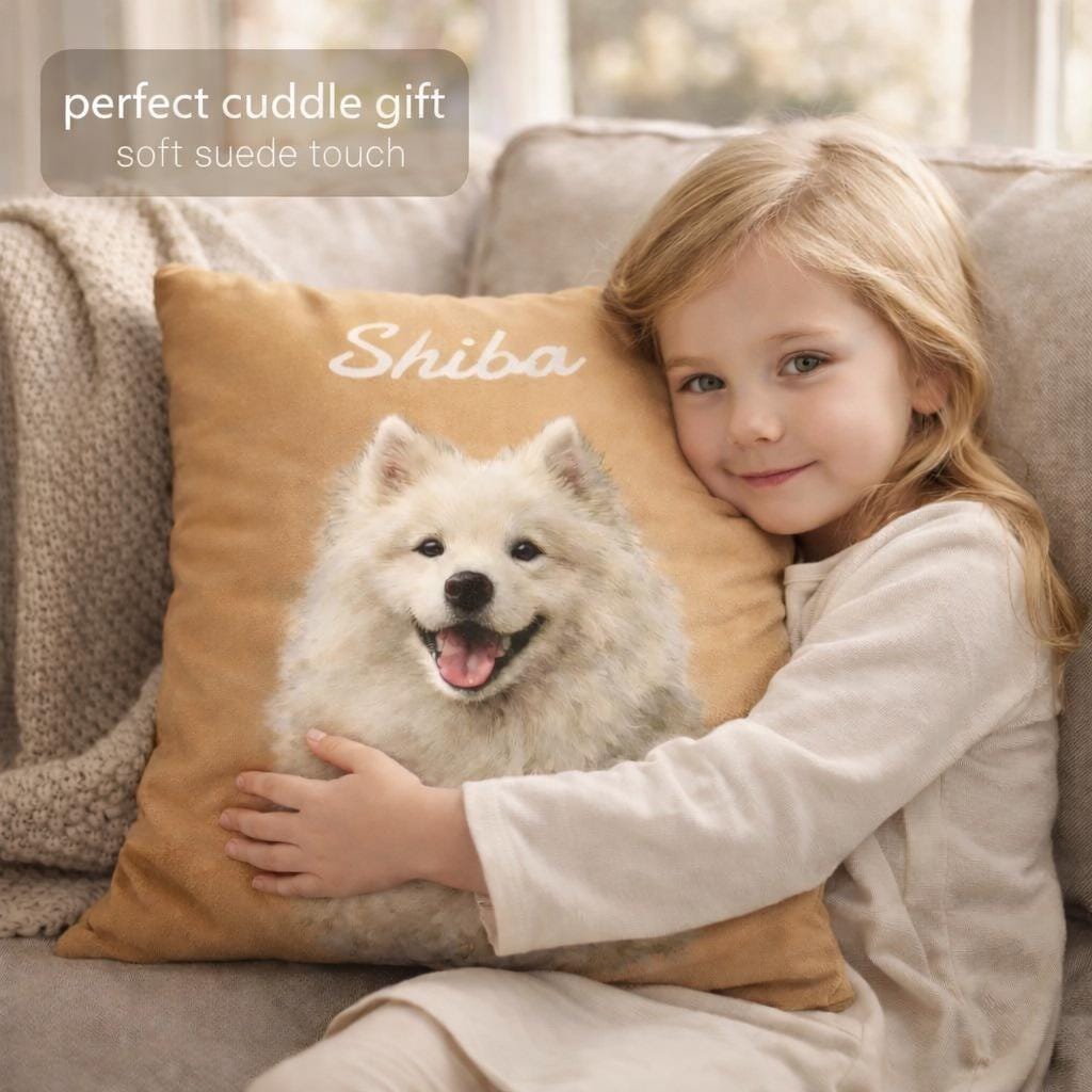 Custom Pet Pillow | Pet Pillow with Photo and Name | Dog Pillow, Cat Pillow, Mother Day Gift, Graduation Gift, College Gift, Pet memorial